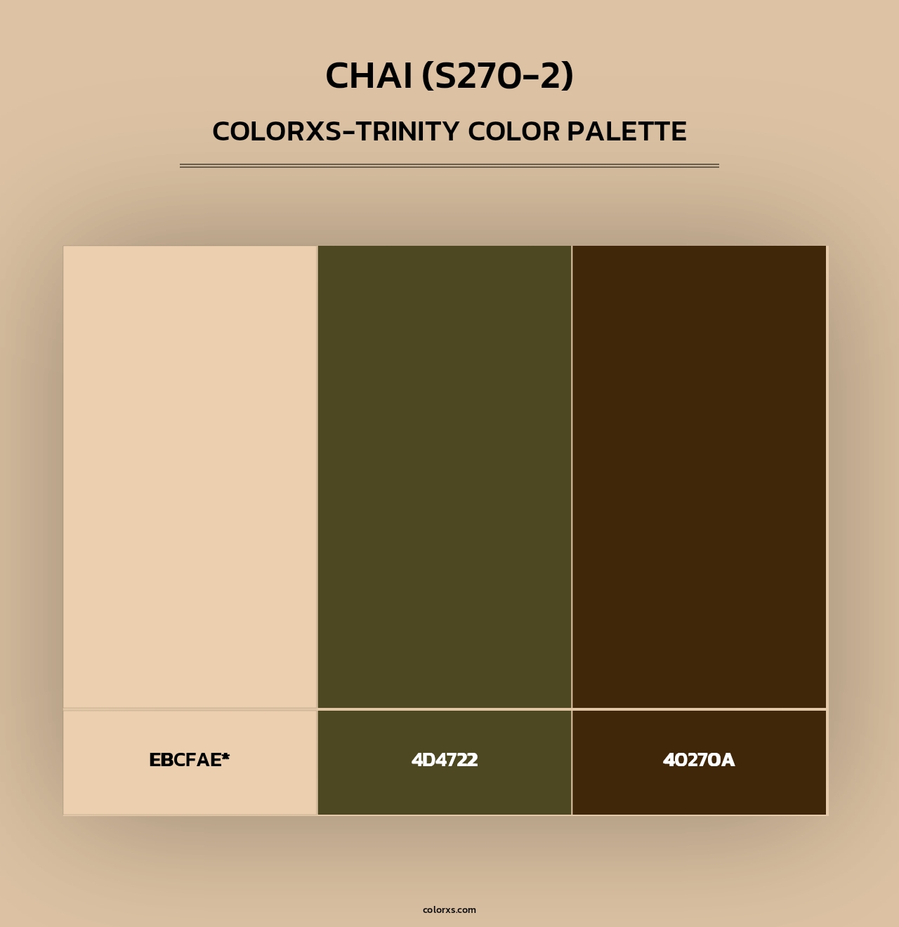 Chai (S270-2) - Colorxs Trinity Palette