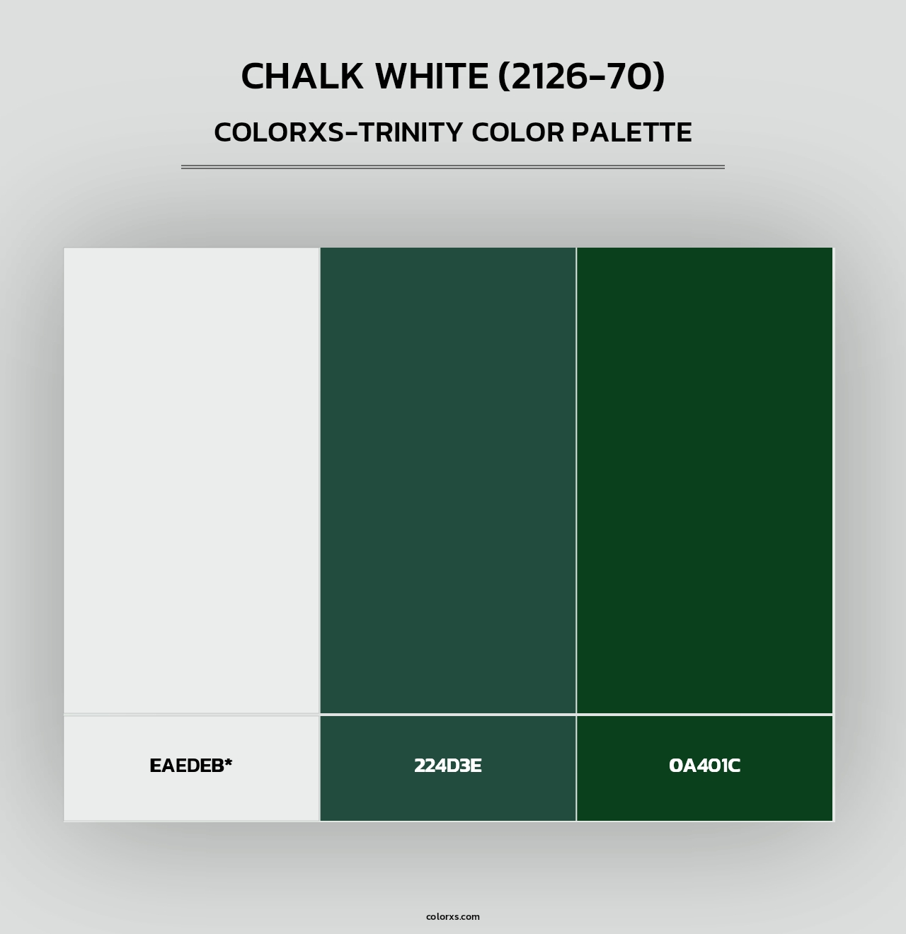 Chalk White (2126-70) - Colorxs Trinity Palette