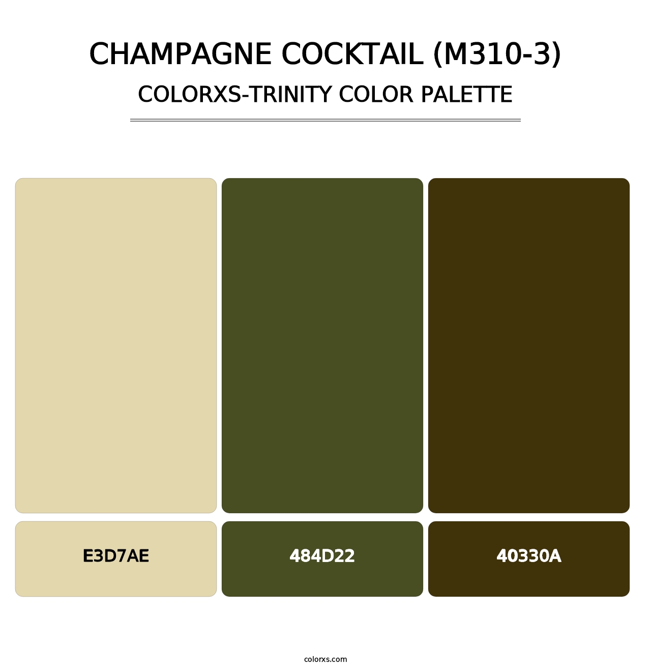 Champagne Cocktail (M310-3) - Colorxs Trinity Palette