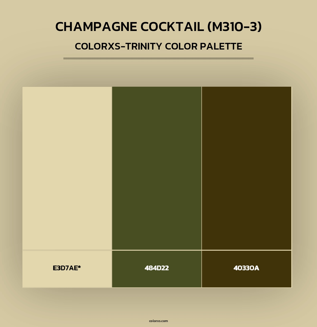 Champagne Cocktail (M310-3) - Colorxs Trinity Palette