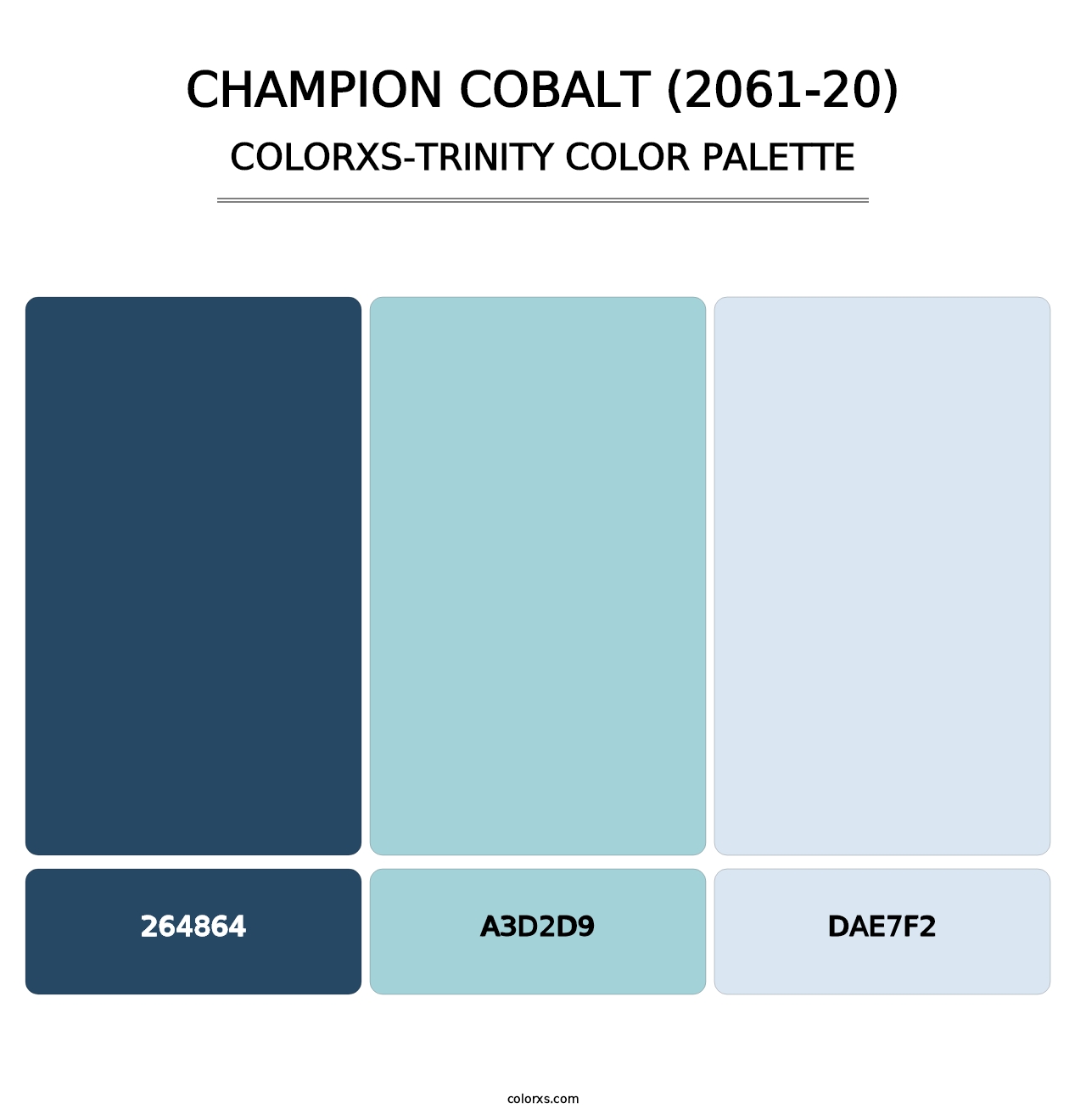 Champion Cobalt (2061-20) - Colorxs Trinity Palette