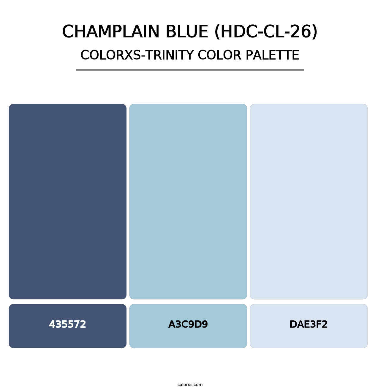 Champlain Blue (HDC-CL-26) - Colorxs Trinity Palette