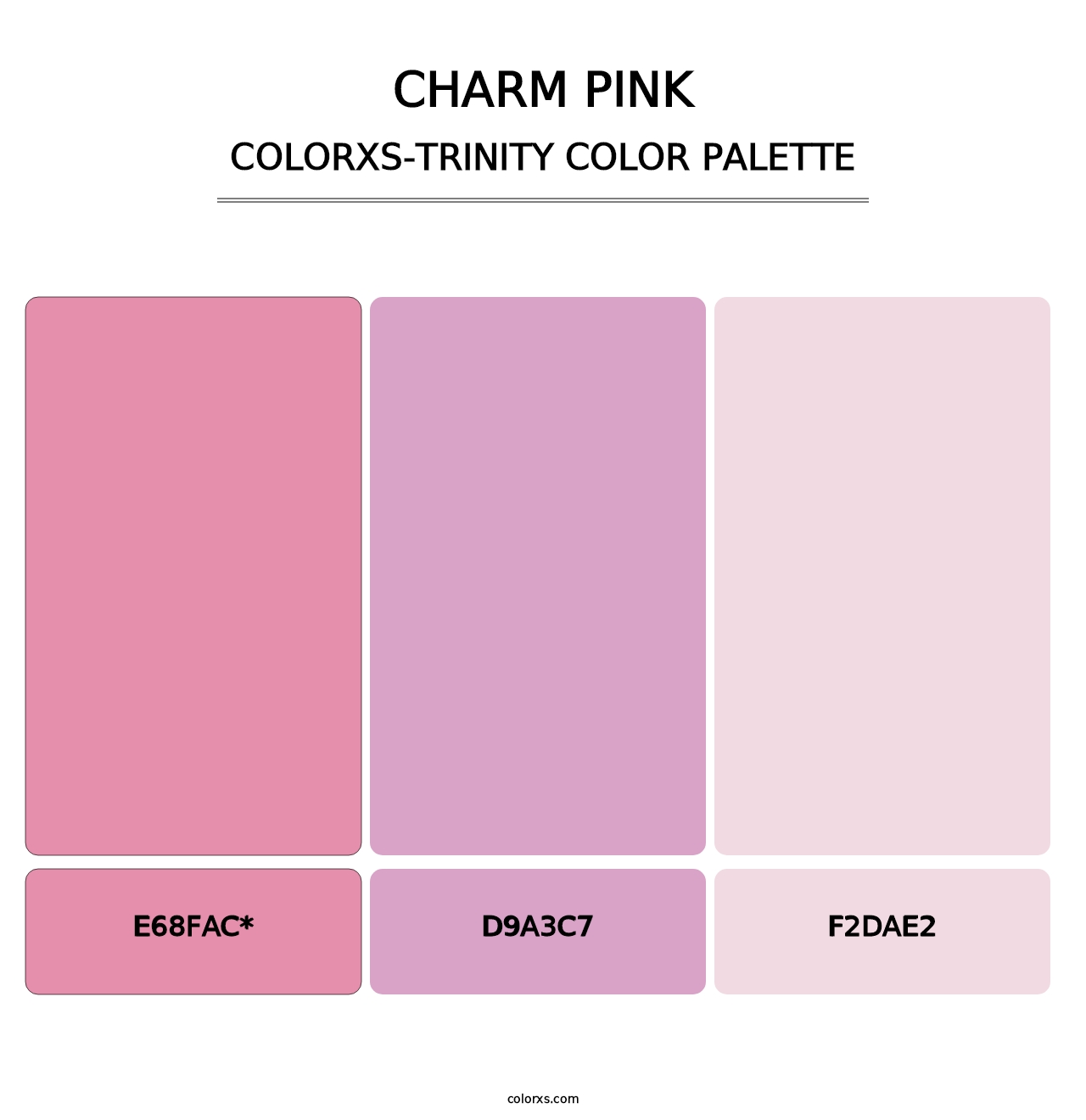 Charm Pink - Colorxs Trinity Palette