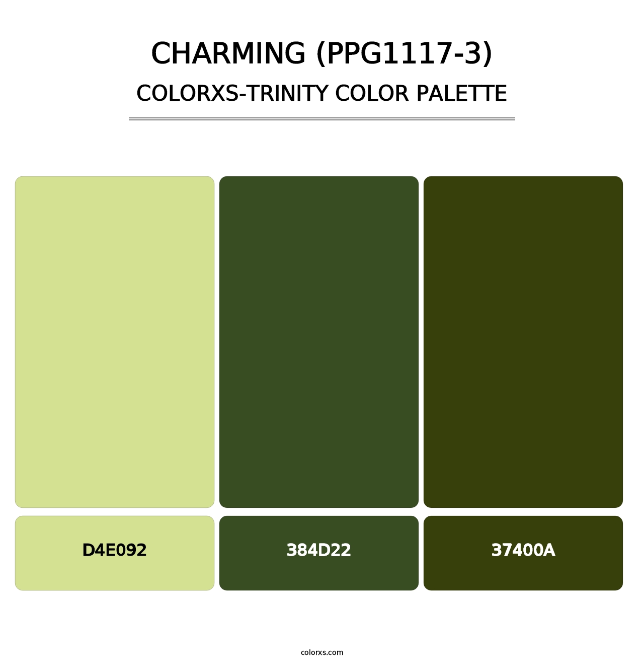 Charming (PPG1117-3) - Colorxs Trinity Palette