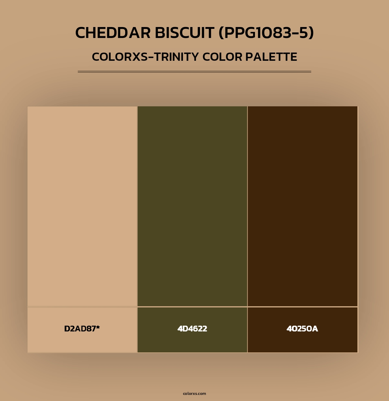 Cheddar Biscuit (PPG1083-5) - Colorxs Trinity Palette