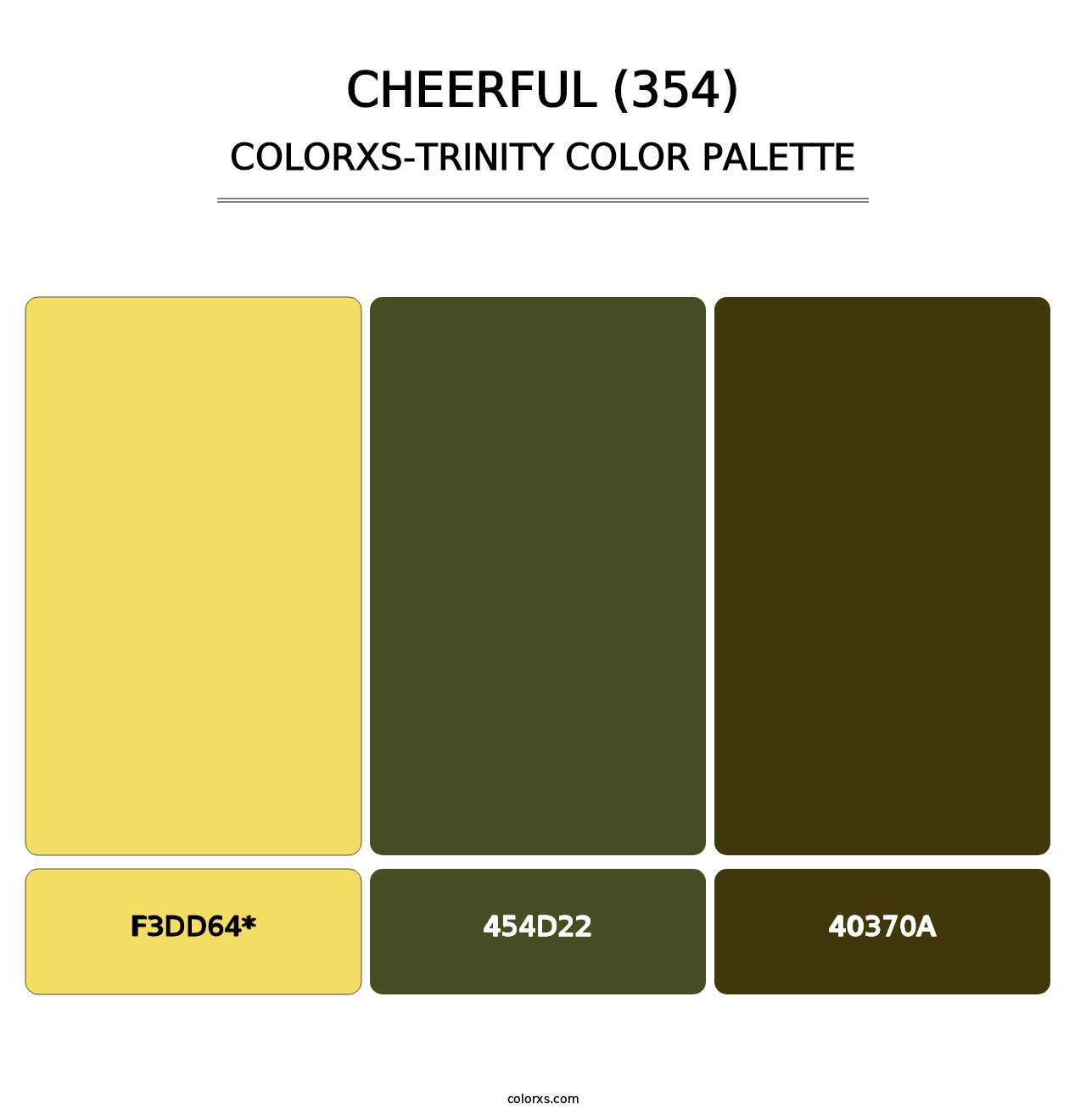Cheerful (354) - Colorxs Trinity Palette