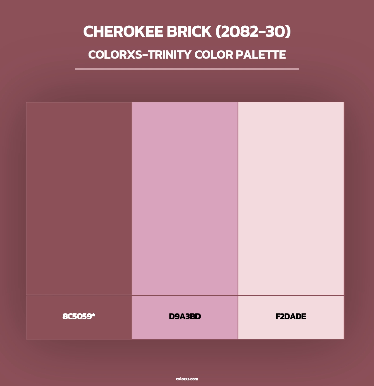 Cherokee Brick (2082-30) - Colorxs Trinity Palette