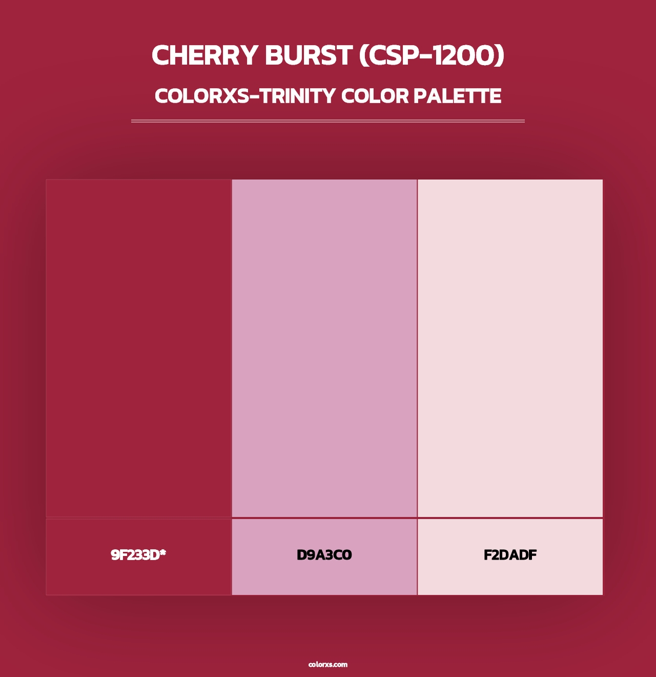 Cherry Burst (CSP-1200) - Colorxs Trinity Palette
