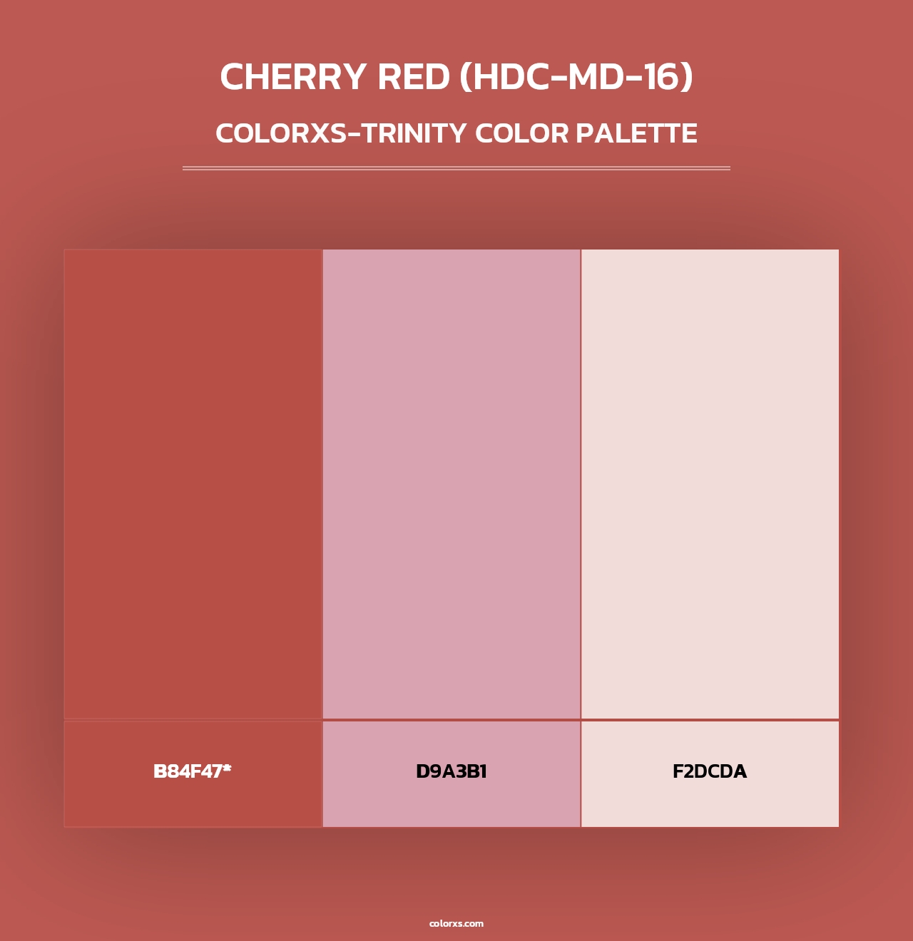 Cherry Red (HDC-MD-16) - Colorxs Trinity Palette