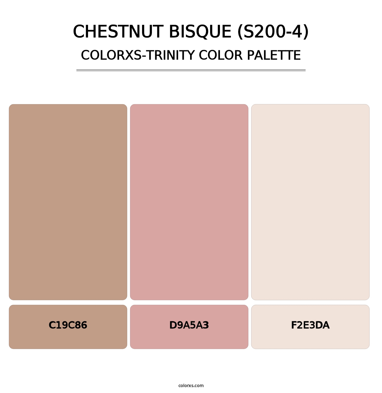 Chestnut Bisque (S200-4) - Colorxs Trinity Palette