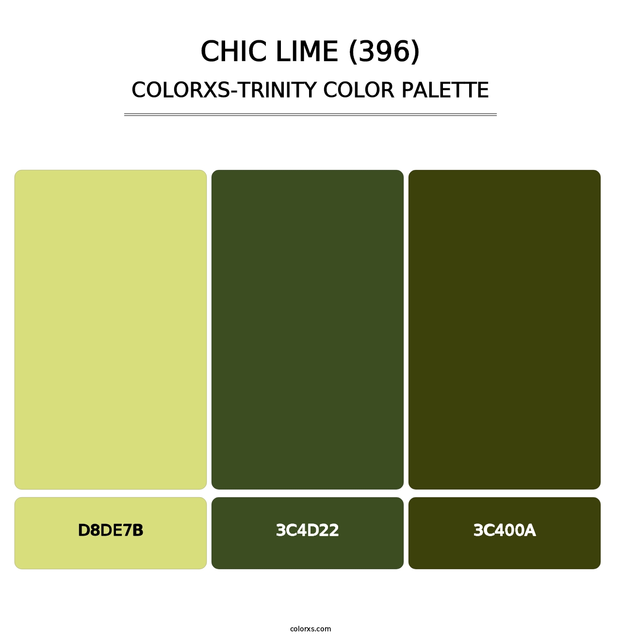 Chic Lime (396) - Colorxs Trinity Palette