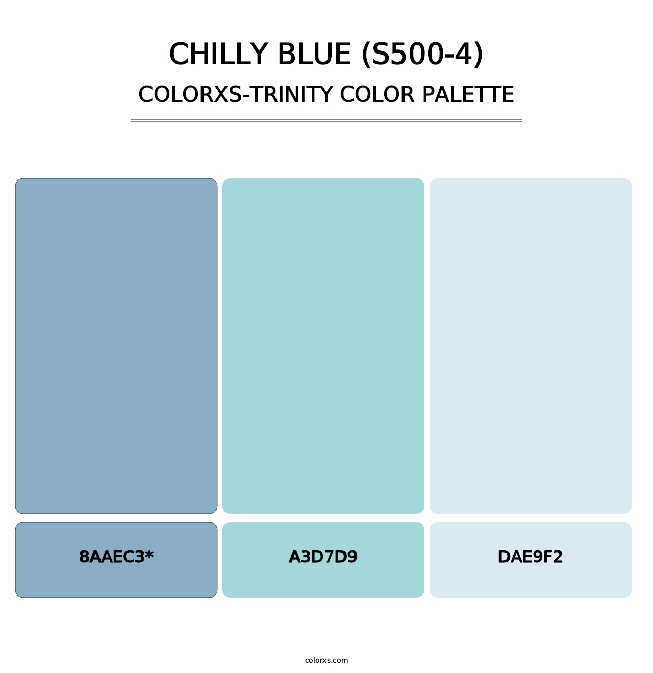 Chilly Blue (S500-4) - Colorxs Trinity Palette