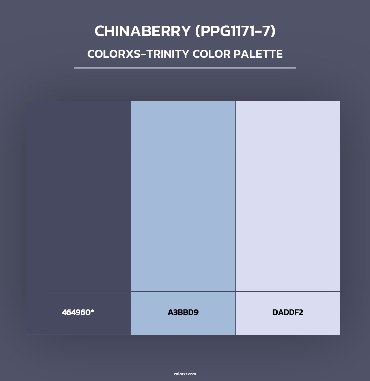 Chinaberry (PPG1171-7) - Colorxs Trinity Palette