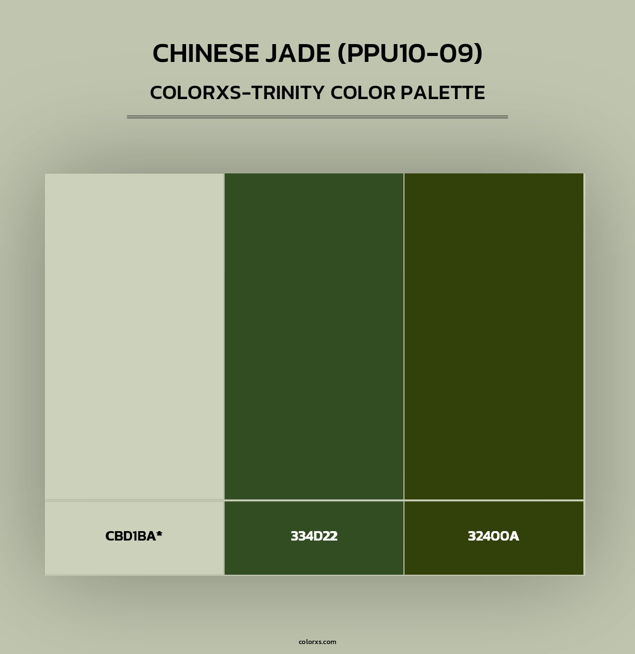 Chinese Jade (PPU10-09) - Colorxs Trinity Palette