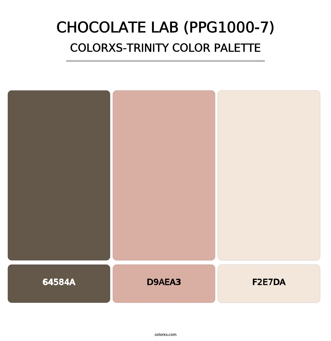 Chocolate Lab (PPG1000-7) - Colorxs Trinity Palette