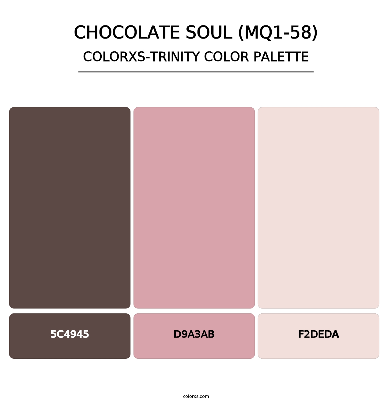 Chocolate Soul (MQ1-58) - Colorxs Trinity Palette