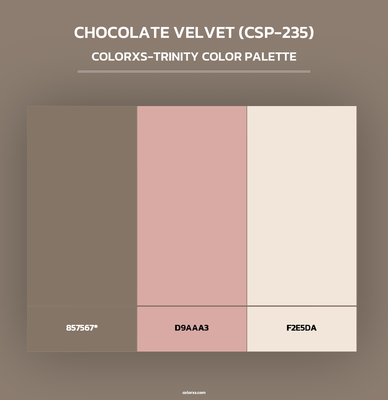Chocolate Velvet (CSP-235) - Colorxs Trinity Palette