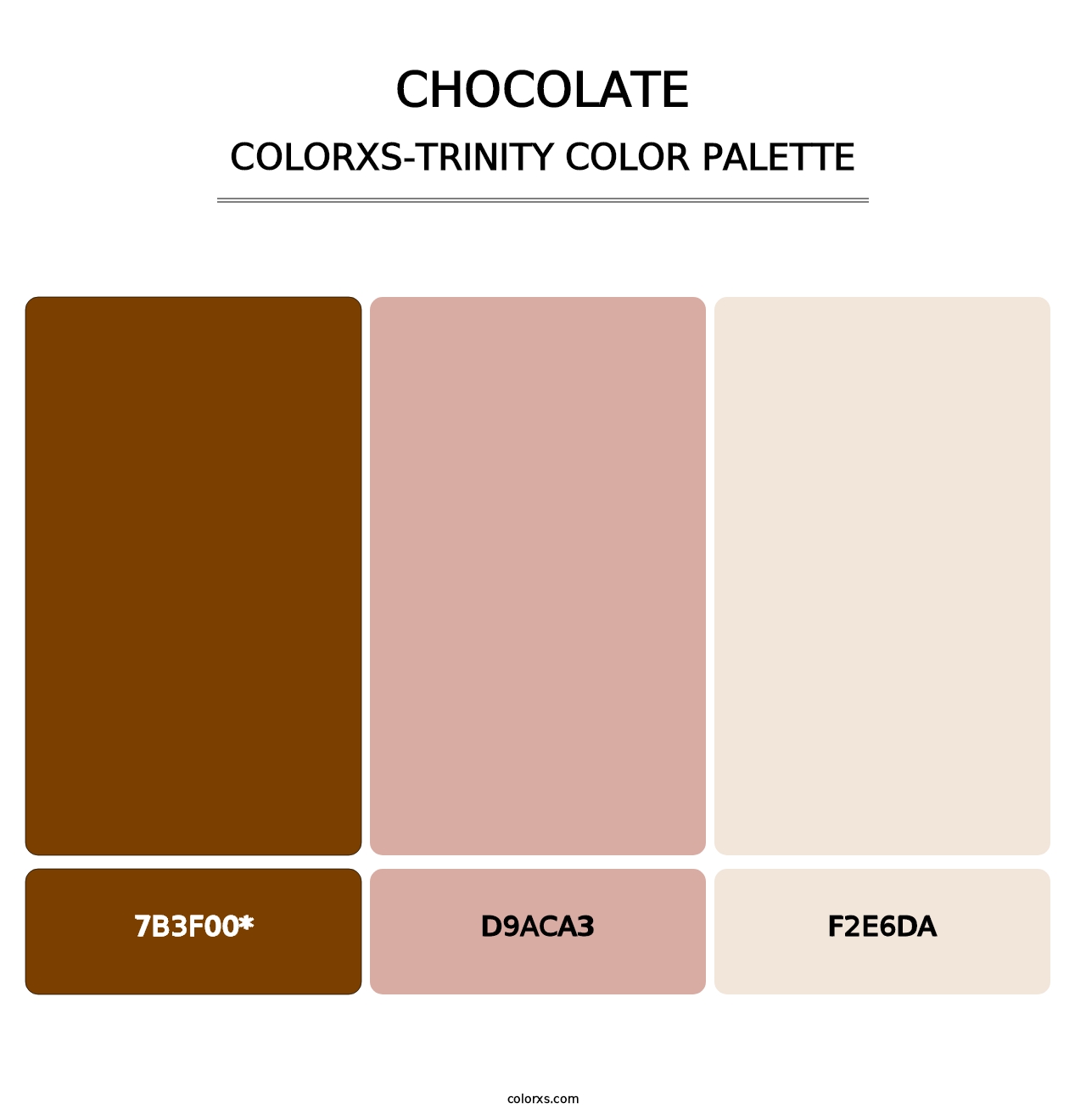 Chocolate - Colorxs Trinity Palette