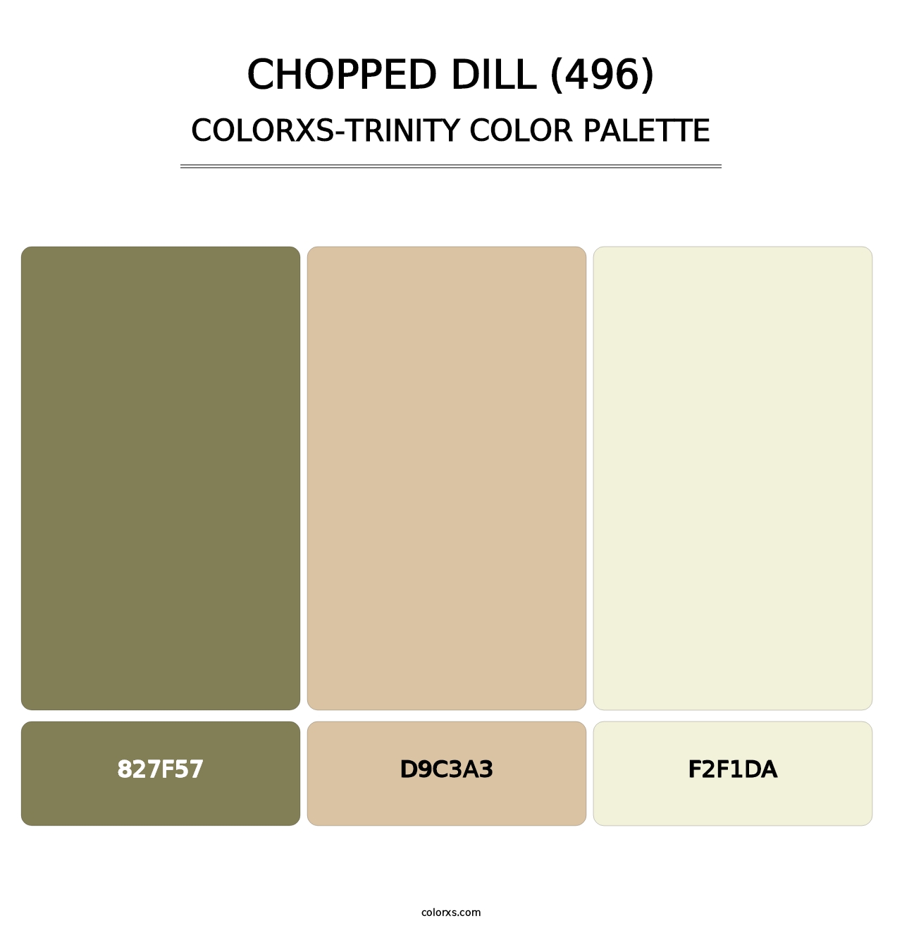 Chopped Dill (496) - Colorxs Trinity Palette