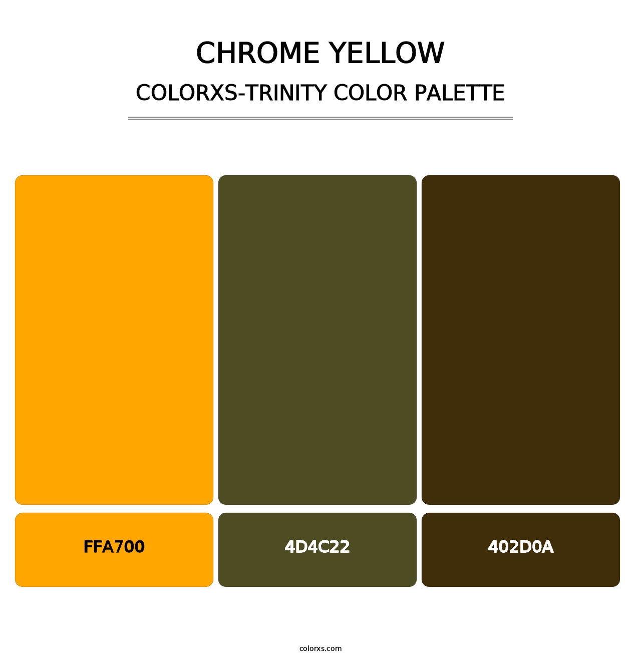 Chrome Yellow - Colorxs Trinity Palette