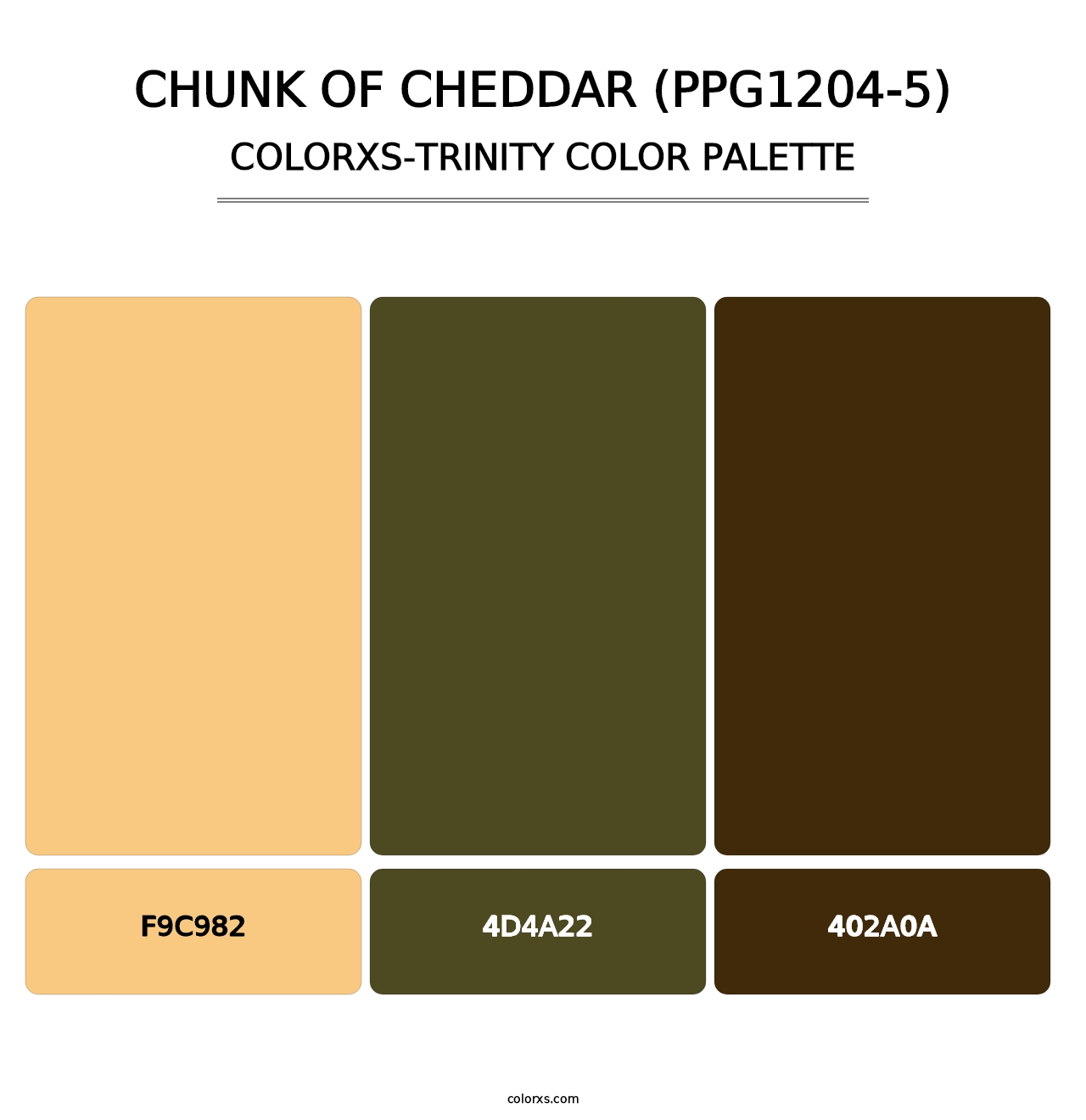 Chunk Of Cheddar (PPG1204-5) - Colorxs Trinity Palette