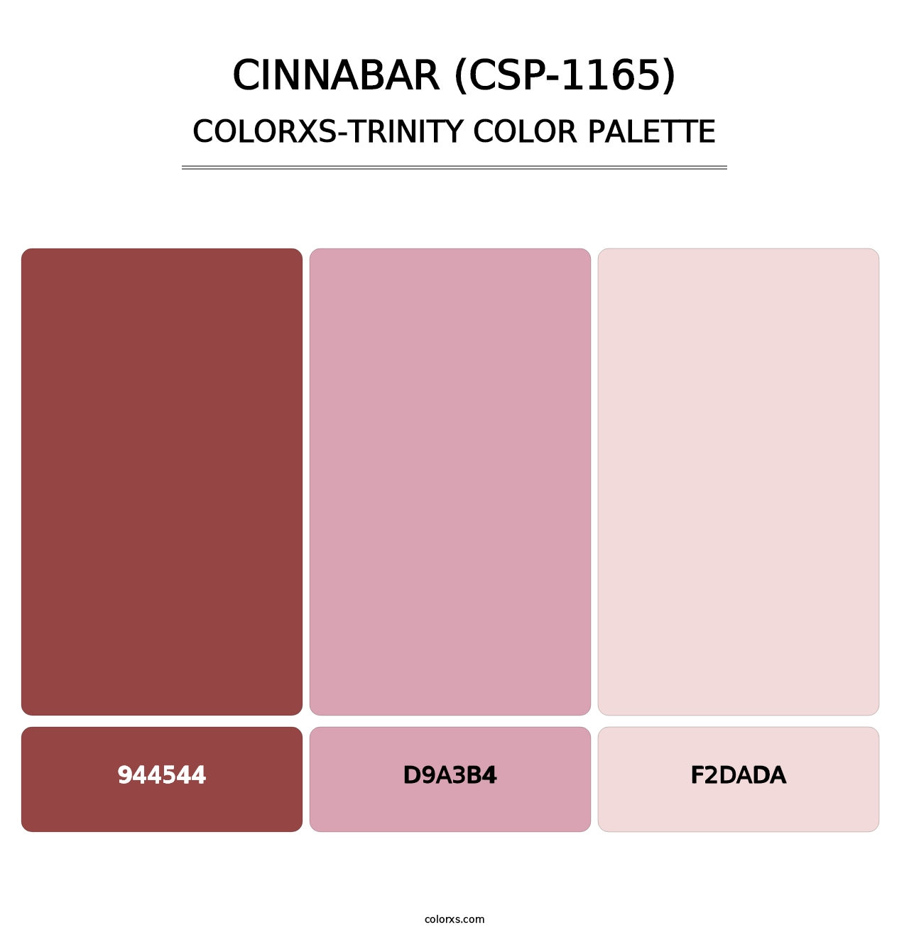 Cinnabar (CSP-1165) - Colorxs Trinity Palette
