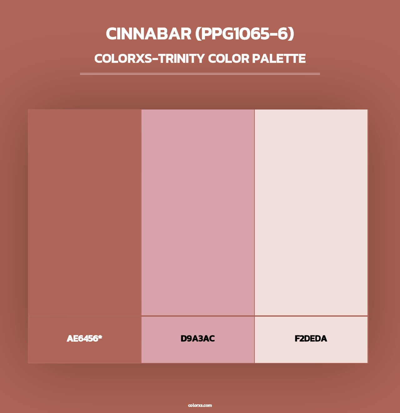 Cinnabar (PPG1065-6) - Colorxs Trinity Palette