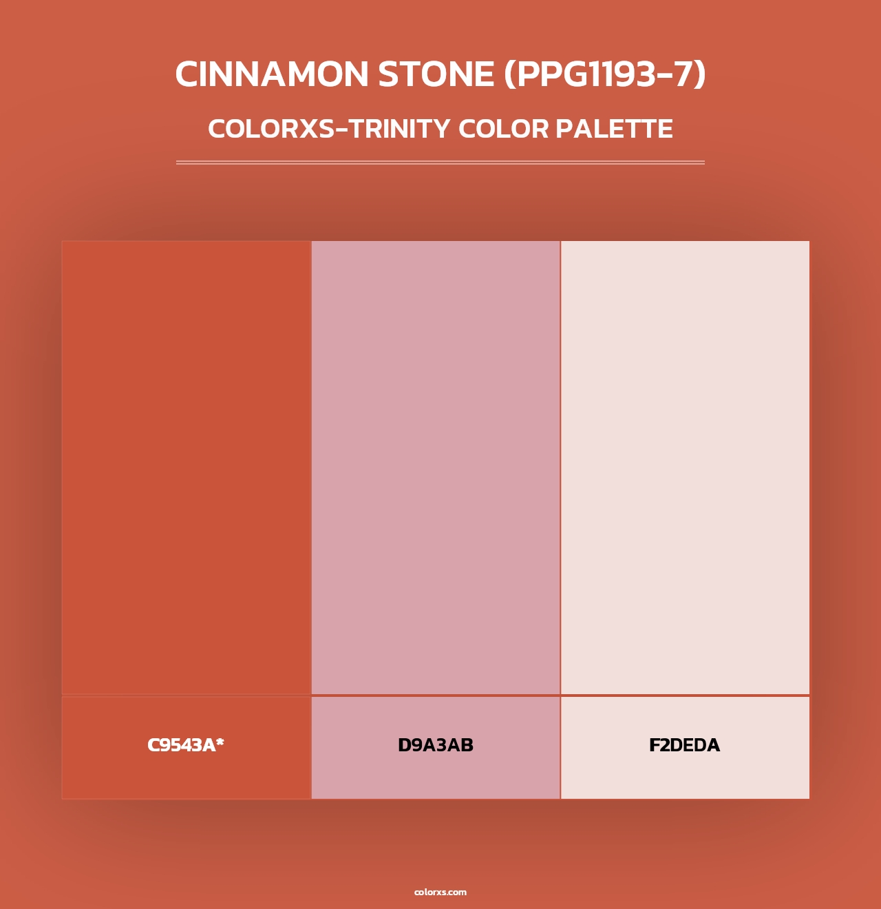 Cinnamon Stone (PPG1193-7) - Colorxs Trinity Palette