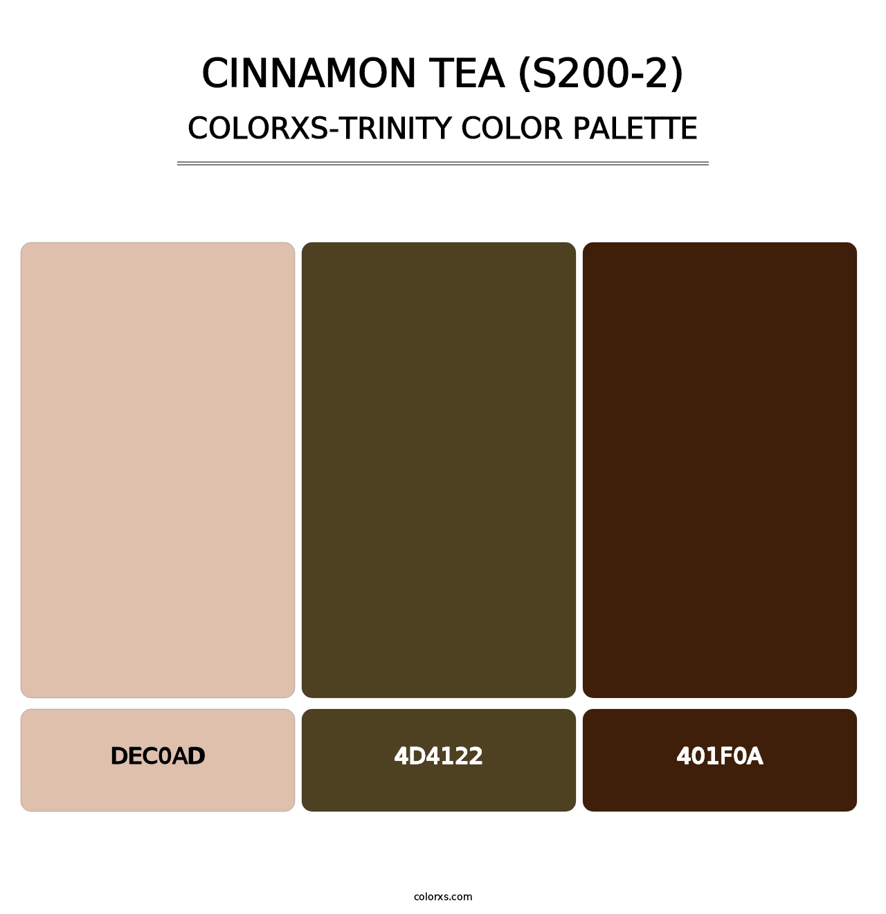 Cinnamon Tea (S200-2) - Colorxs Trinity Palette