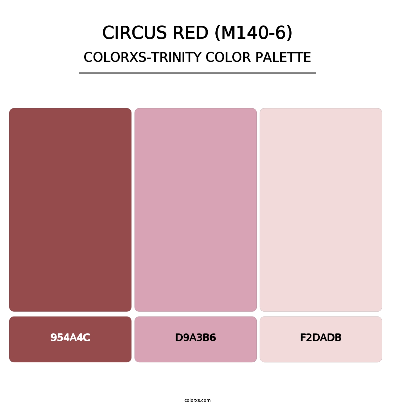 Circus Red (M140-6) - Colorxs Trinity Palette