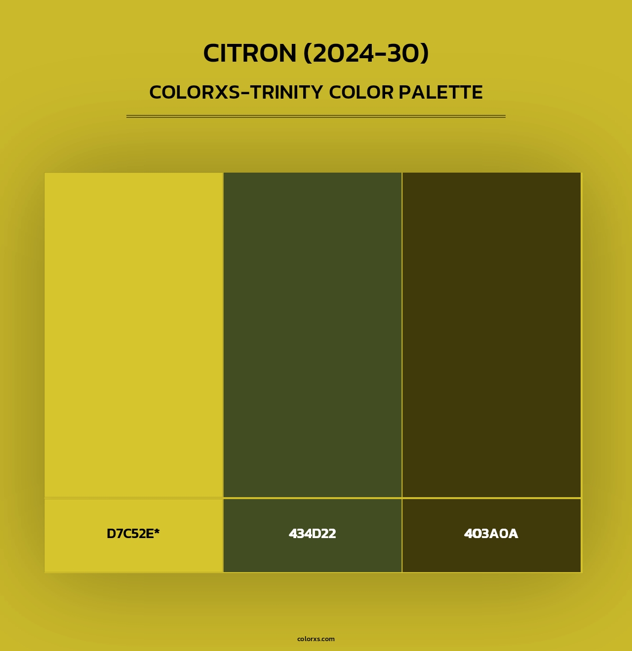 Citron (2024-30) - Colorxs Trinity Palette