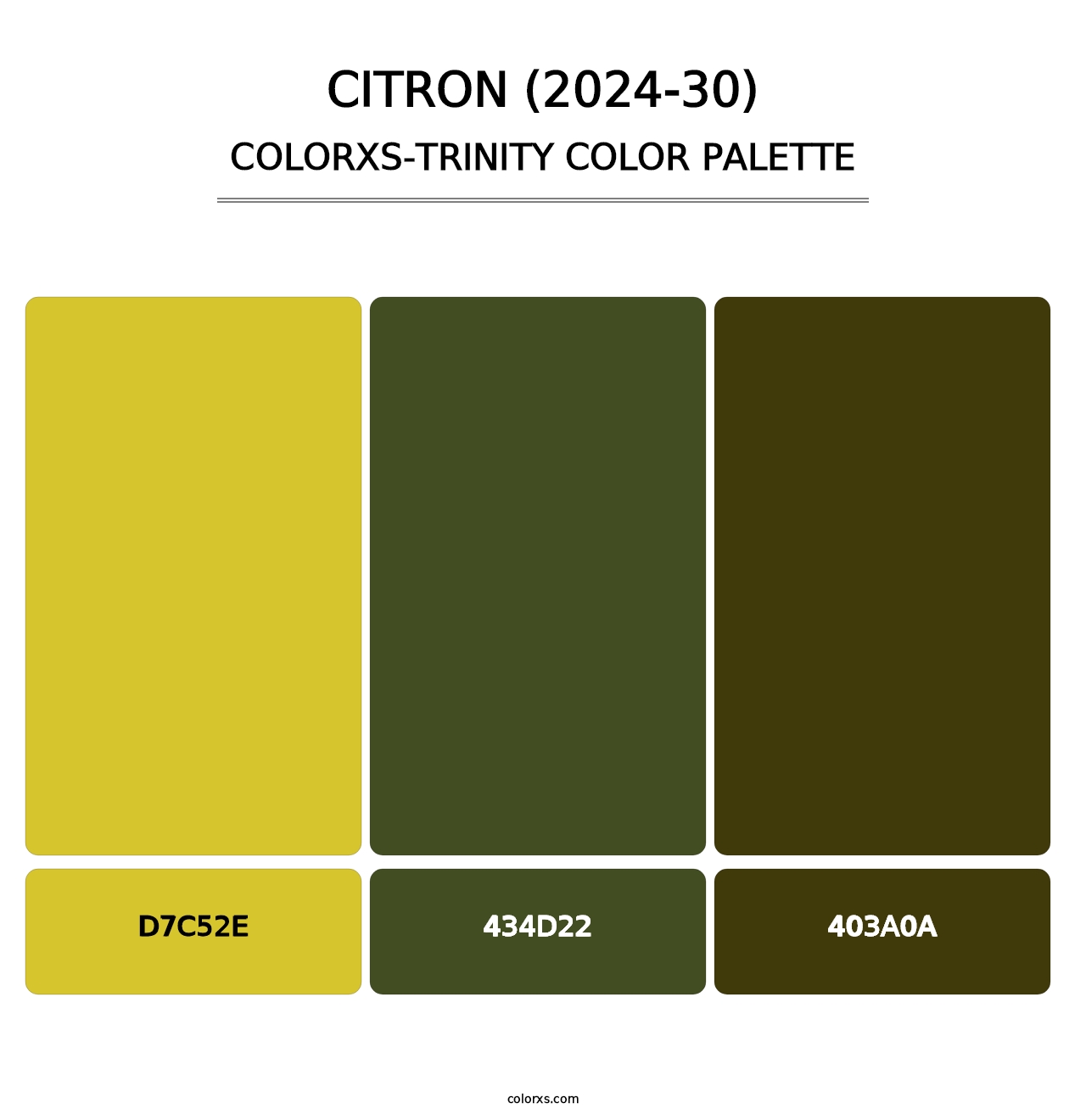 Citron (2024-30) - Colorxs Trinity Palette