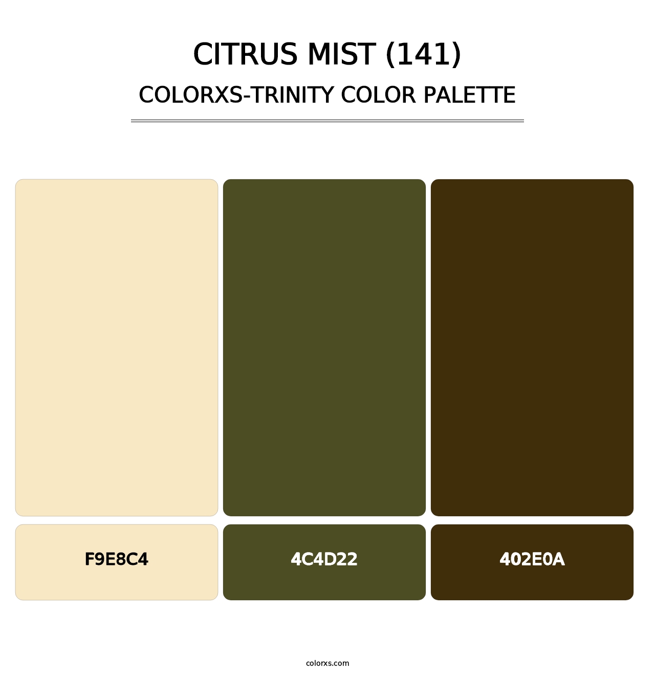 Citrus Mist (141) - Colorxs Trinity Palette