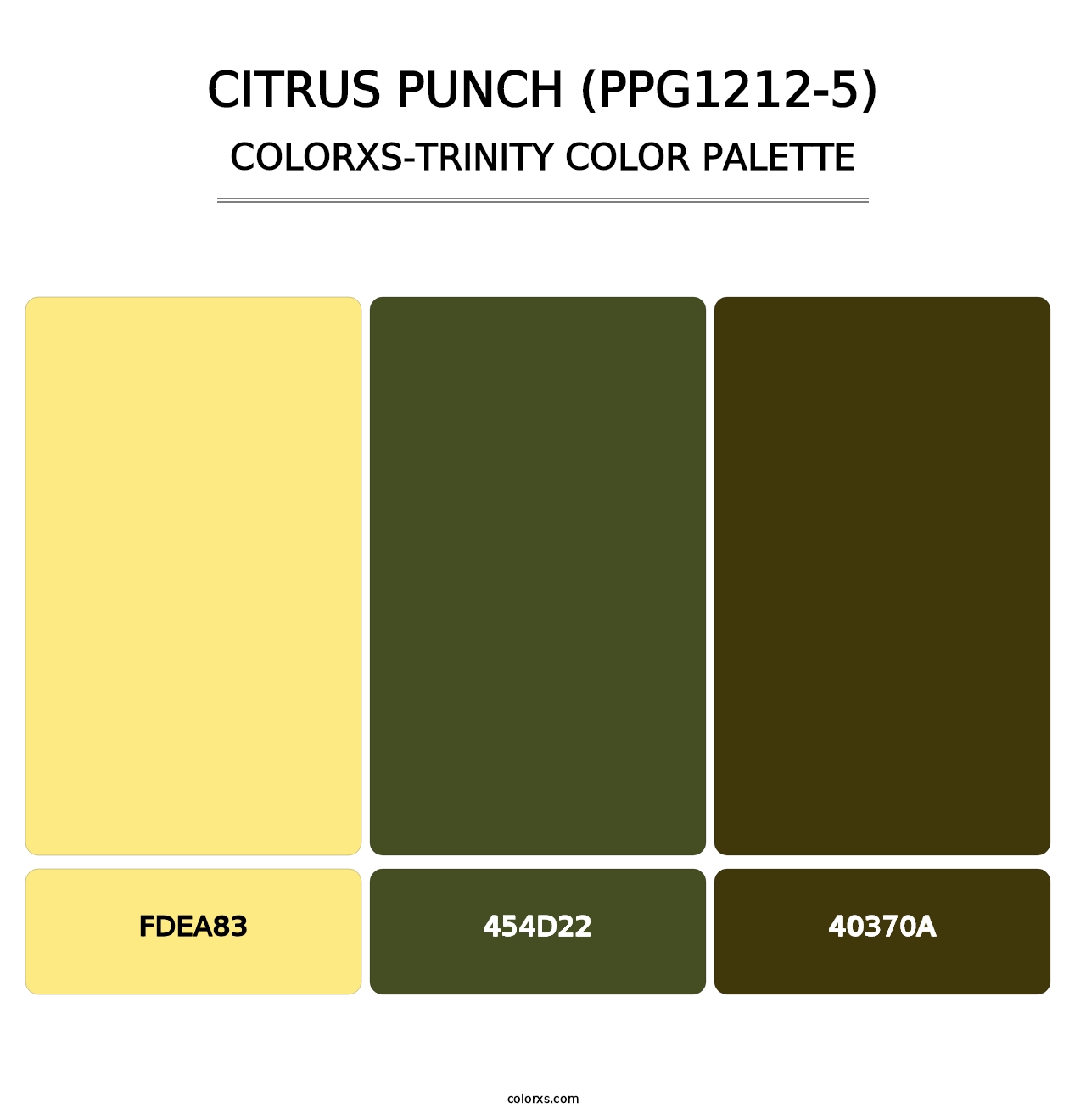 Citrus Punch (PPG1212-5) - Colorxs Trinity Palette