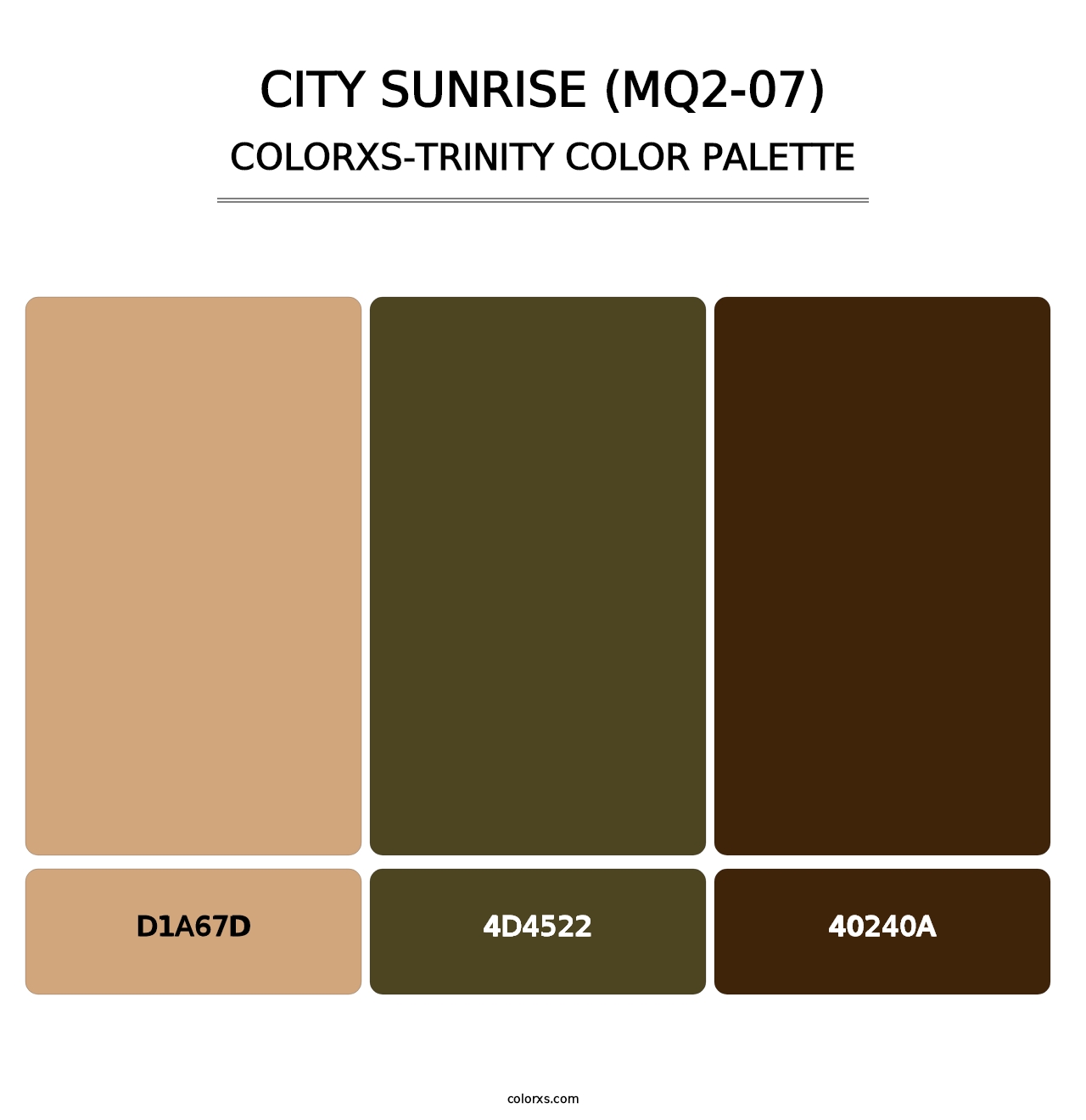 City Sunrise (MQ2-07) - Colorxs Trinity Palette