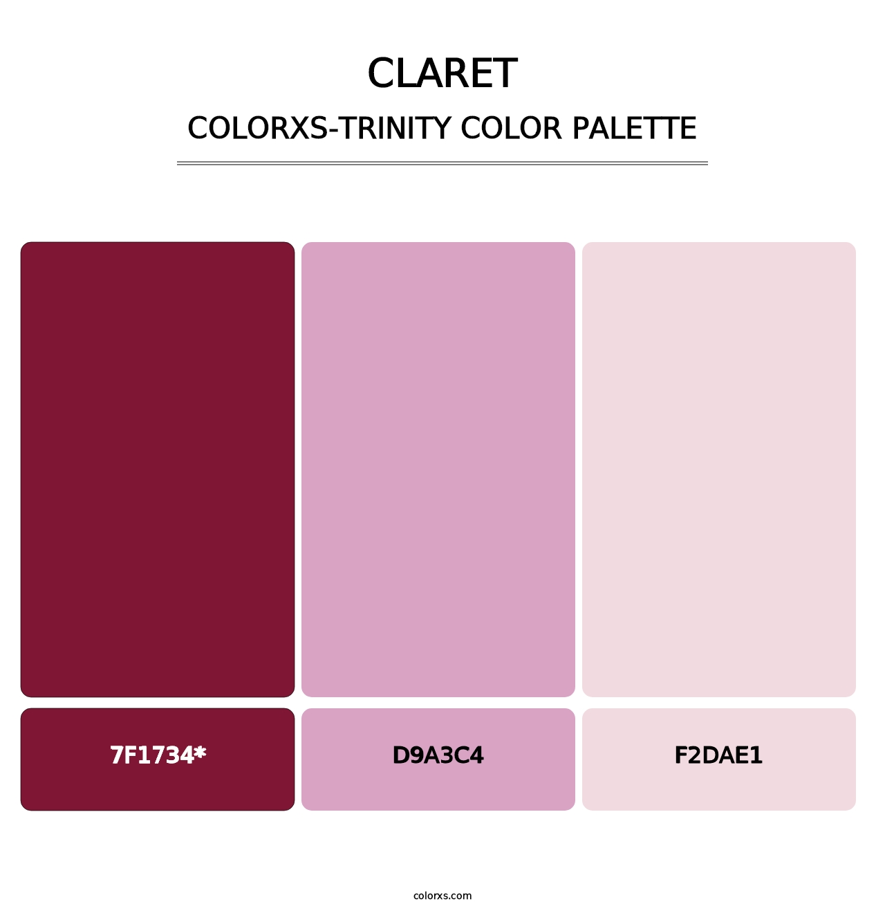 Claret - Colorxs Trinity Palette