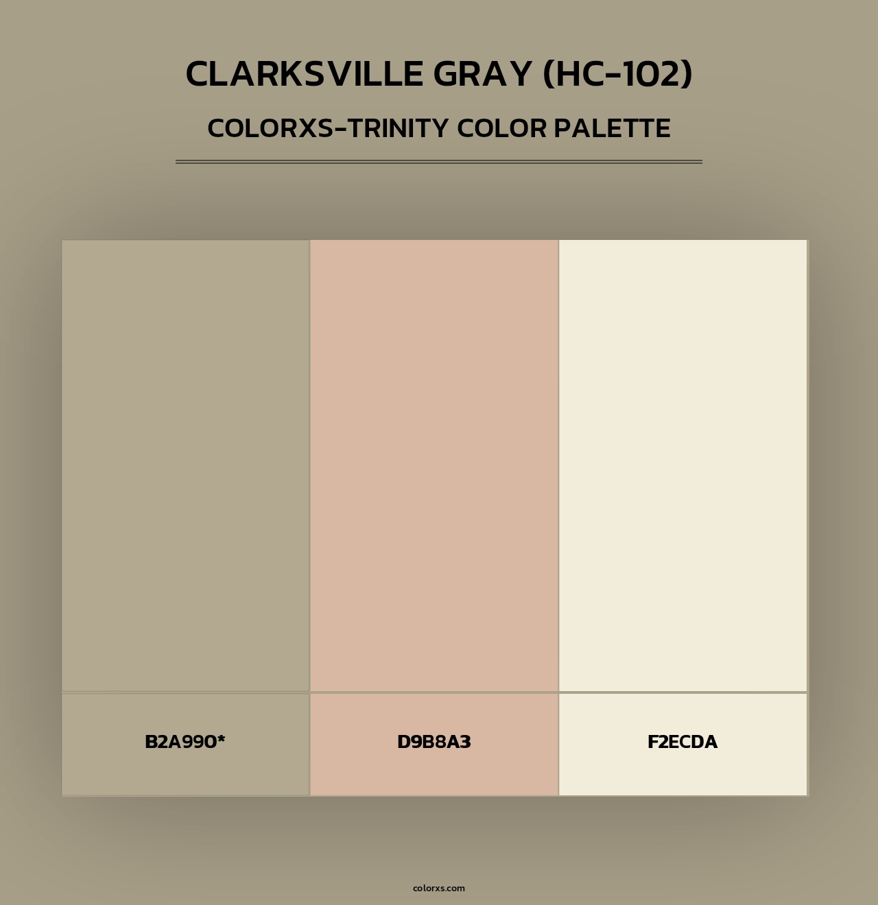 Clarksville Gray (HC-102) - Colorxs Trinity Palette
