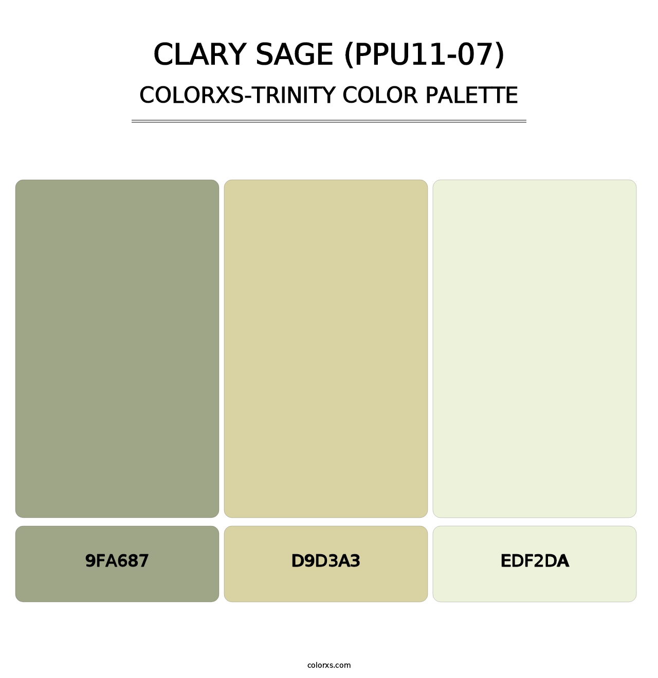 Clary Sage (PPU11-07) - Colorxs Trinity Palette