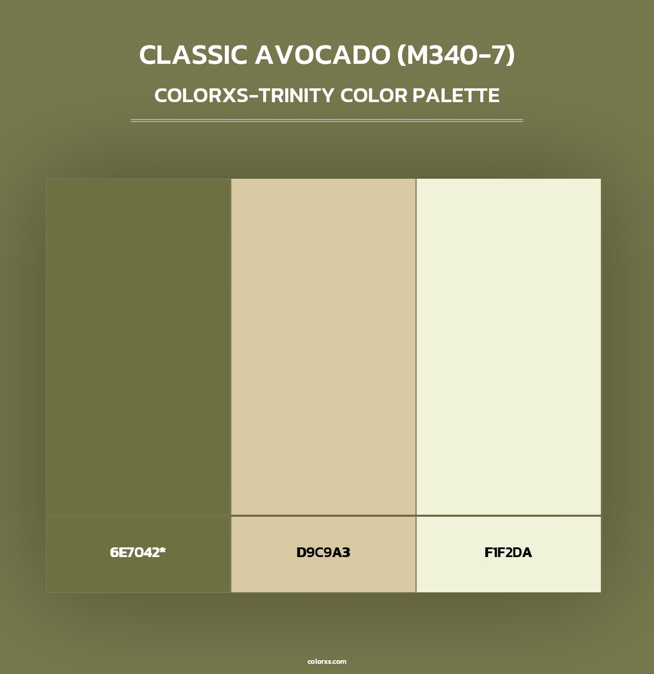Classic Avocado (M340-7) - Colorxs Trinity Palette