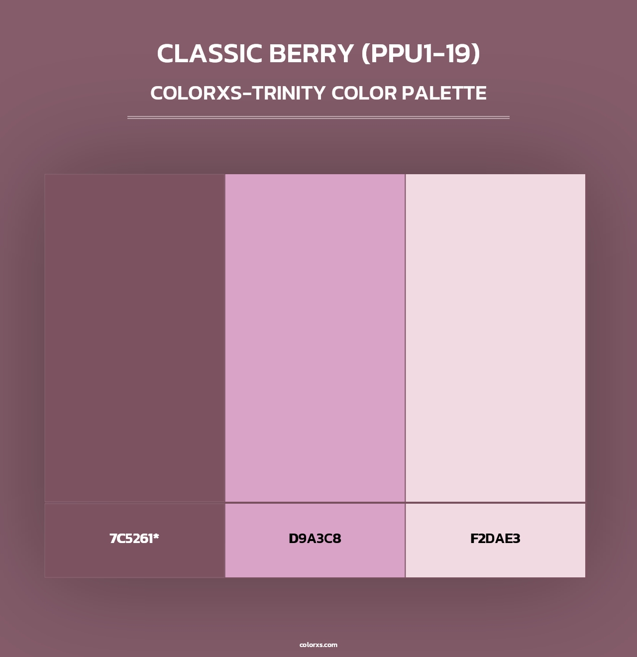 Classic Berry (PPU1-19) - Colorxs Trinity Palette