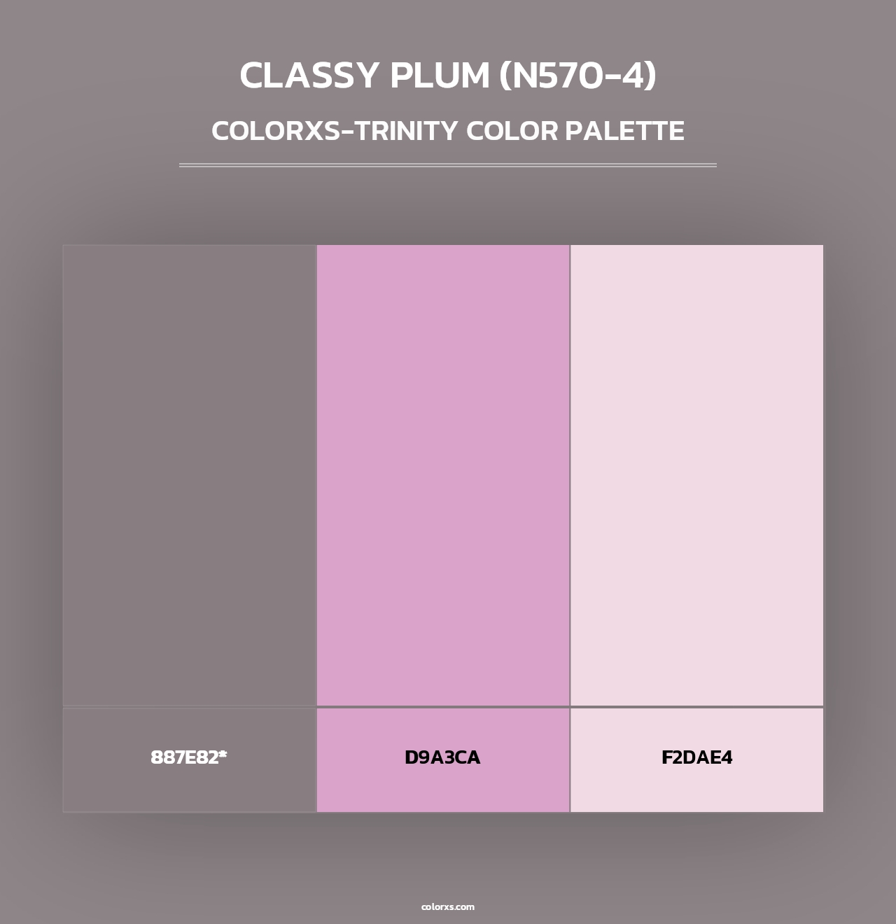Classy Plum (N570-4) - Colorxs Trinity Palette