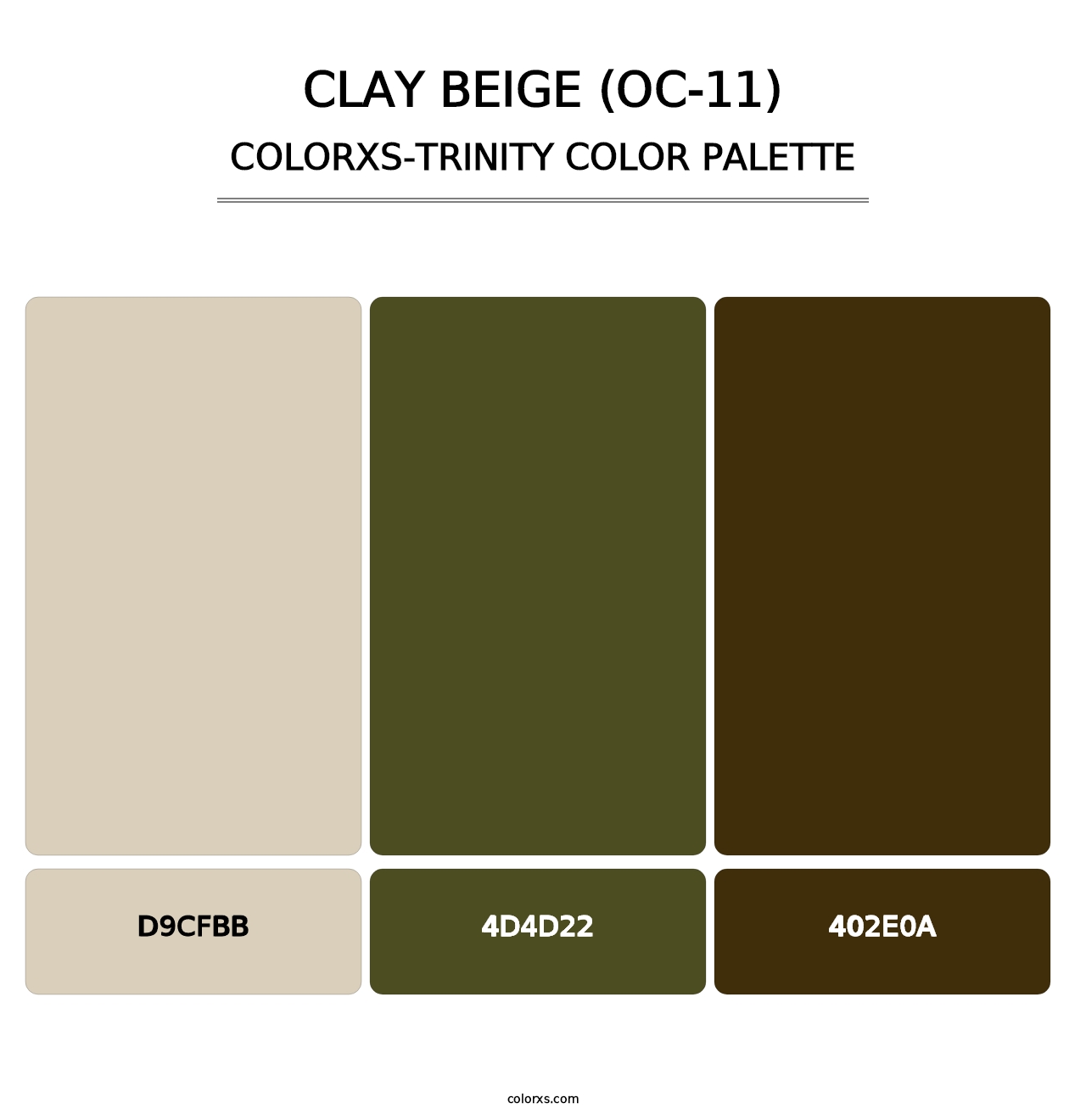 Clay Beige (OC-11) - Colorxs Trinity Palette