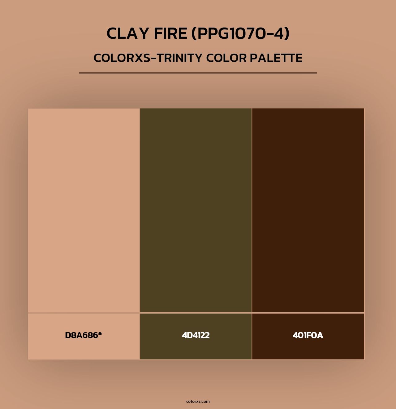 Clay Fire (PPG1070-4) - Colorxs Trinity Palette
