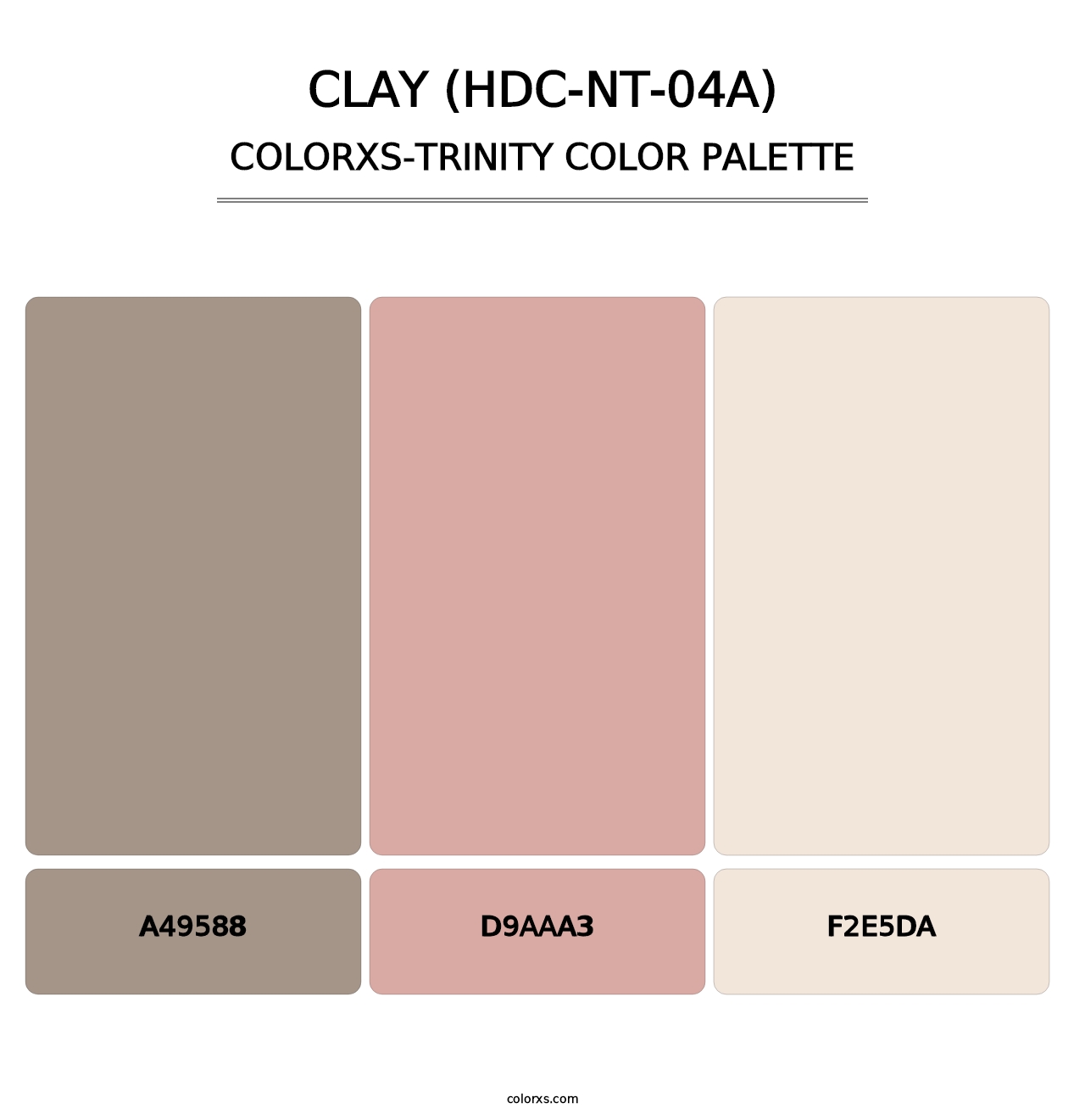 Clay (HDC-NT-04A) - Colorxs Trinity Palette