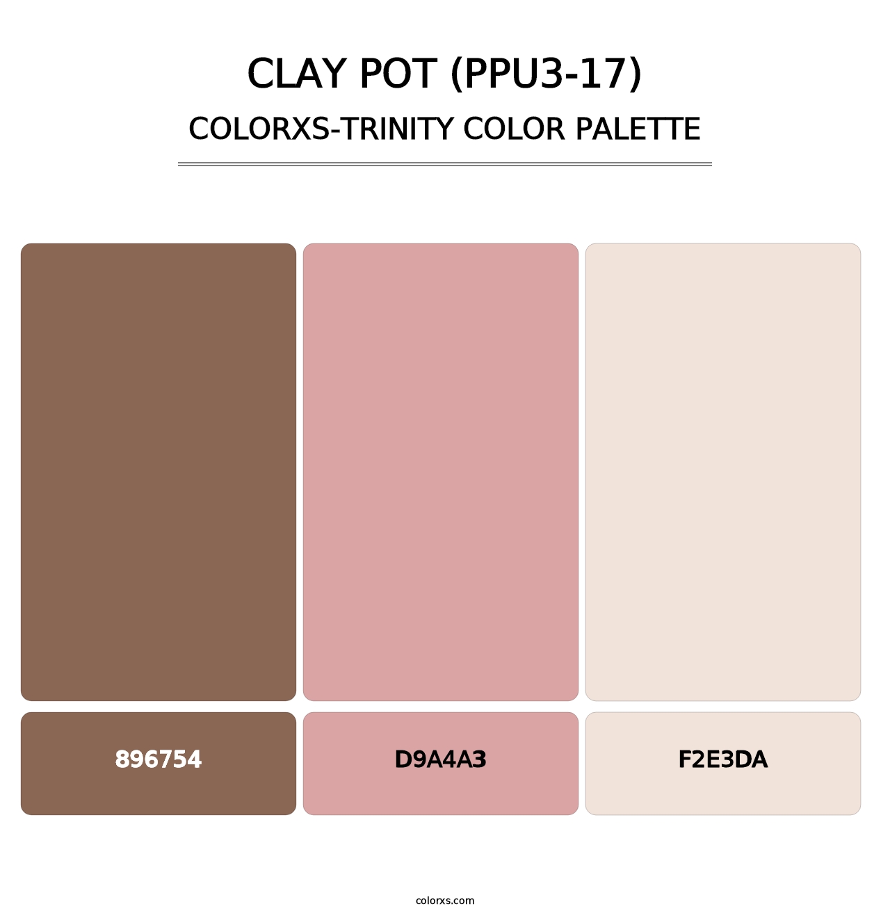 Clay Pot (PPU3-17) - Colorxs Trinity Palette