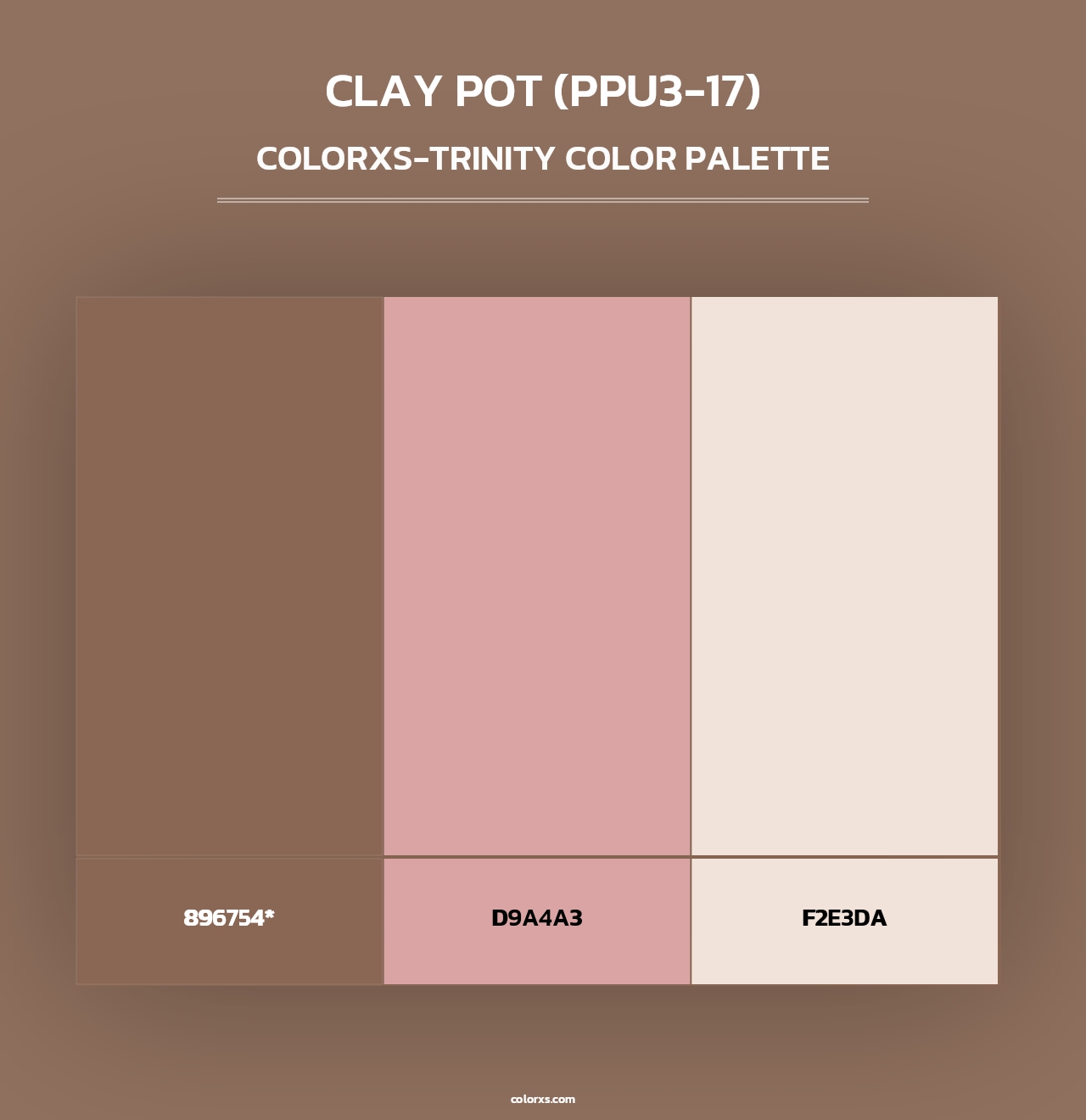 Clay Pot (PPU3-17) - Colorxs Trinity Palette