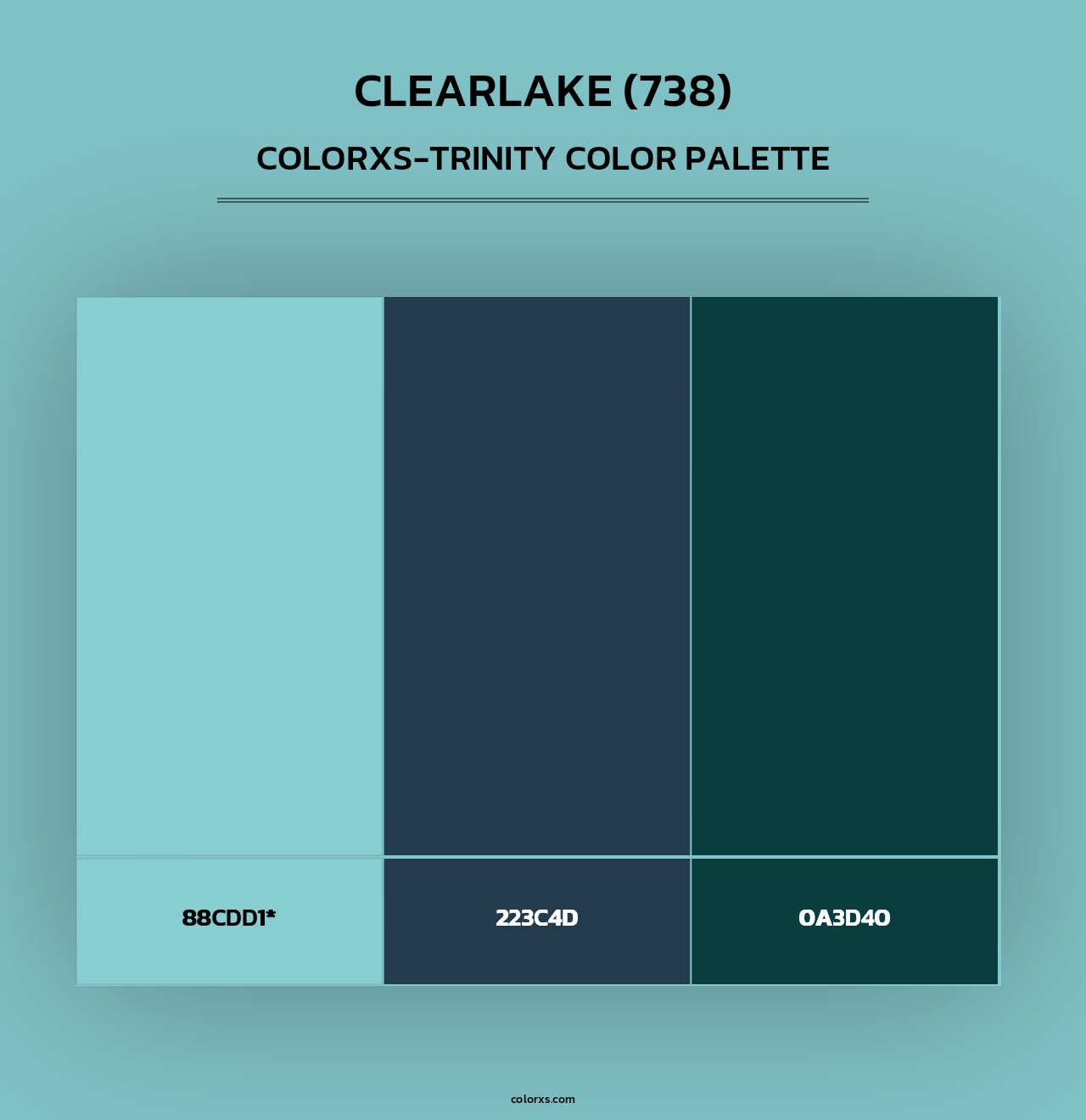 Clearlake (738) - Colorxs Trinity Palette