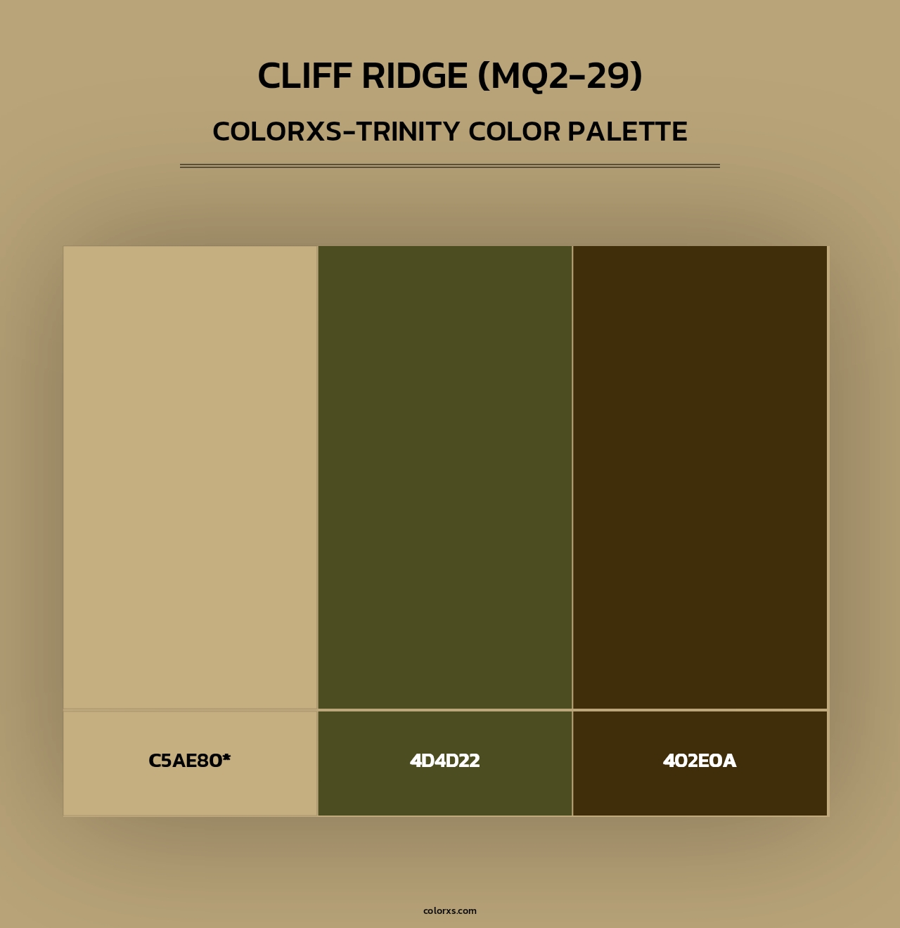 Cliff Ridge (MQ2-29) - Colorxs Trinity Palette