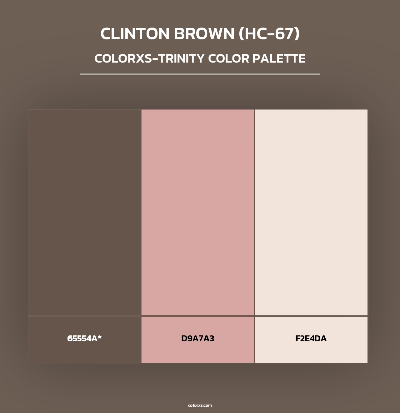 Clinton Brown (HC-67) - Colorxs Trinity Palette