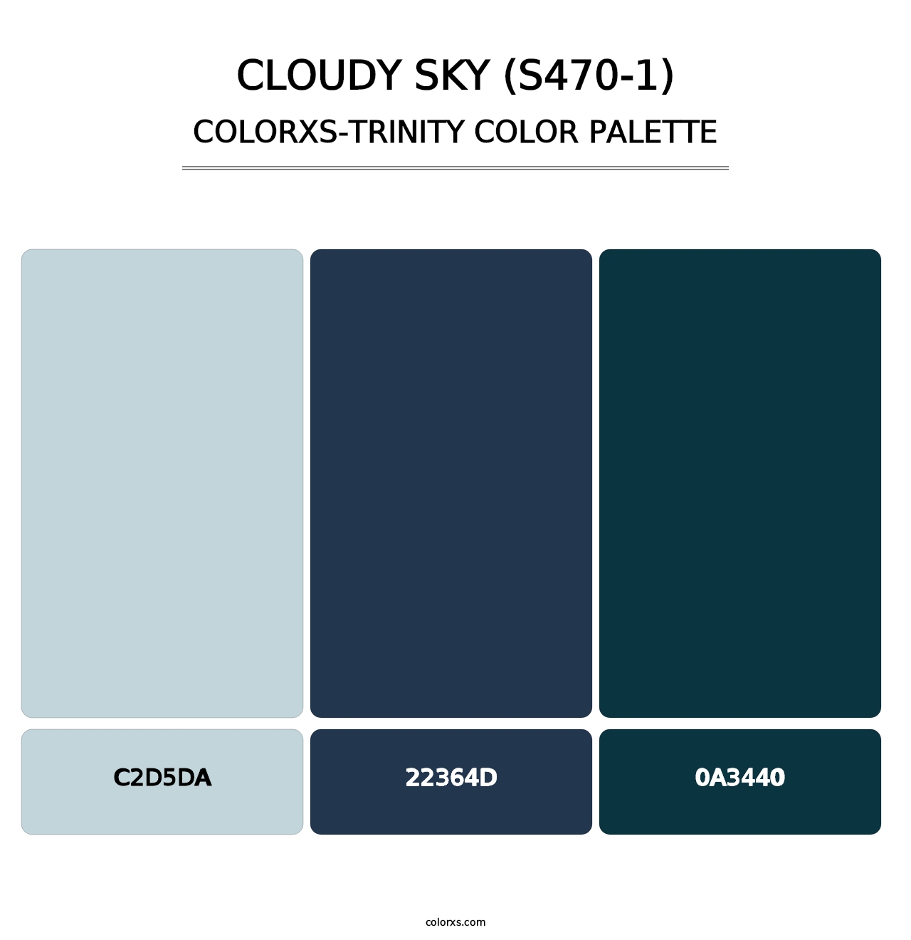 Cloudy Sky (S470-1) - Colorxs Trinity Palette